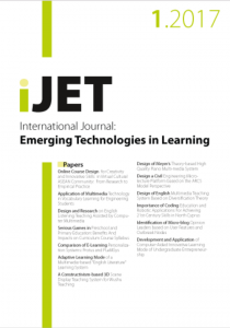 [ijet, journal] Journal of Emerging Technologies in Learning Vol. 15 ...