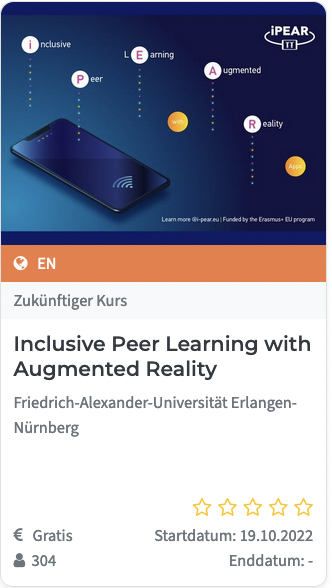 [mooc] Inclusive Peer Learning with Augmented Reality #imoox #nuernberg #restart